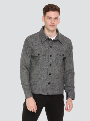 honnete Full Sleeve Checkered Men Jacket