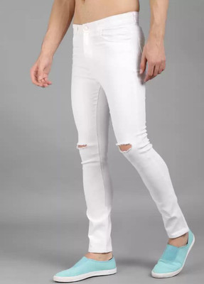 spenze Skinny Men White Jeans
