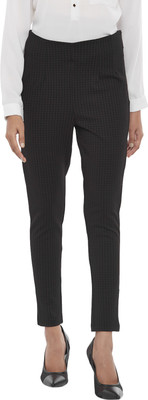 Annabelle by Pantaloons Black Tregging(Checkered)