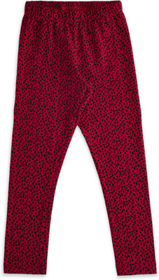 Pantaloons Junior Legging For Girls(Red Pack of 1)