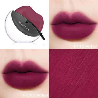THTC Long Lasting Lazy Lip Shape Lipstick Waterproof Matte(PURPLE, 10 g)