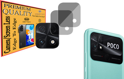 HIDEOUS Back Camera Lens Glass Protector for POCO C40(Pack of: 1)