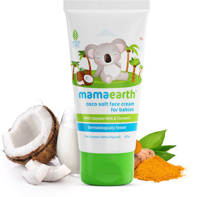 Mamaearth Coco Soft Face Cream With Coconut Milk & Turmeric For Babies(60 g)