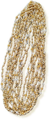 MARWARI TRADERS moti mala for Swagat mala for Barati set of 10 gold Beads Brass Plated Brass Chain