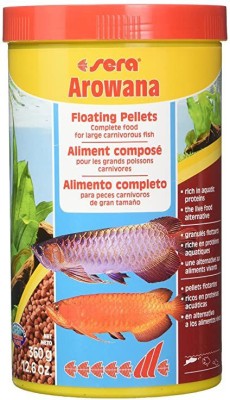 Aadvika international sera 400 Arowana 12.6 oz 1.000 ml Pet Food, One size Fish 0.4 kg Dry Senior Fish Food