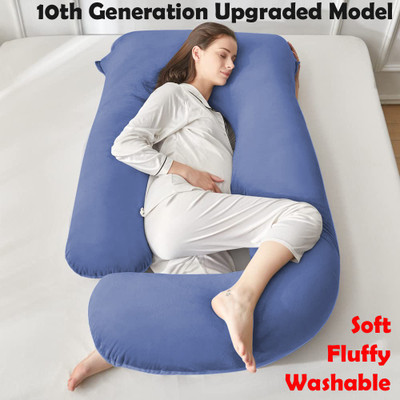 Cashmera Upgrade Model Pregnancy Pillow Microfibre Solid Pregnancy Pillow Pack of 1(Royal Blue)