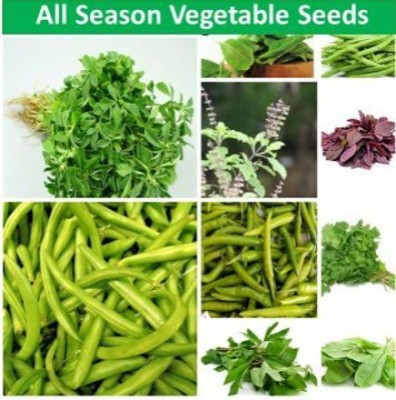 GranysGarden Organic Combo Pack with 10 variety of All Season Vegetable Seeds Seed(100 g)