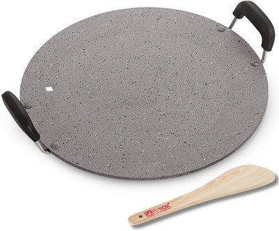 iVBOX ® Lalji-Marble 33cm SARAL 4mm Thickness Heavy Dosa Pathri Tawa 33 cm diameter(Aluminium, Non-stick)