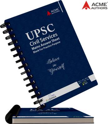 Premium UPSC Mains Answer Writing Notebook ( 200 Pages | 01 Notebook | Premium Wiro Collection )