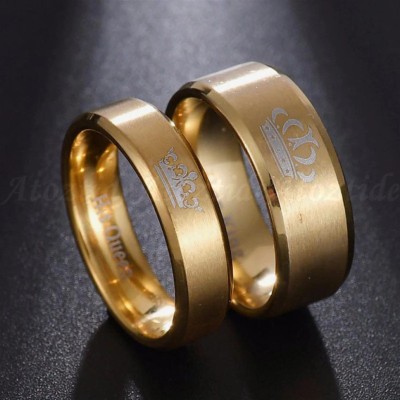 Fashion Frill Stainless Steel Gold Plated Ring