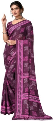 Divastri Printed Daily Wear Georgette Saree(Blue)