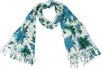 KIRE NE Printed Pure Wool Girls Scarf, Stole, Fancy Scarf