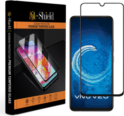 MS-Shield Edge To Edge Tempered Glass for Vivo V20(Pack of 1)