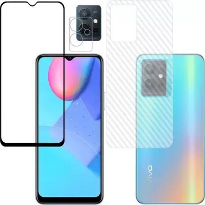 S9HUB Front and Back Tempered Glass for ViVO T1 5G(Pack of 3)
