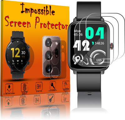FCS Edge To Edge Screen Guard for Fire Boltt Ninja Pro Max, | 9h Anti Shock Watch Screen Protector(Pack of 3)