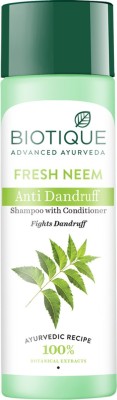 BIOTIQUE FRESH NEEM Anti Dandruff Shampoo & Conditioner(190 ml)