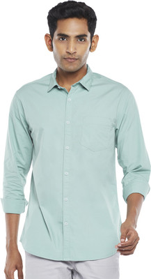 Byford by Pantaloons Men Solid Sports Green Shirt