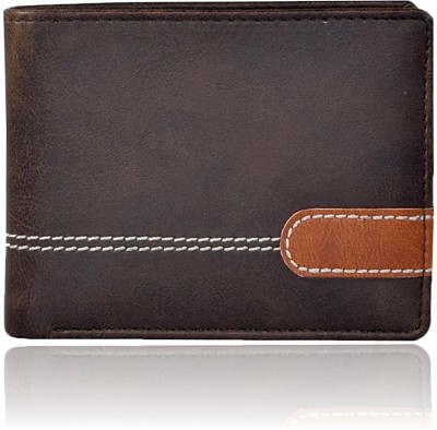 Xlivo Men Casual Brown Artificial Leather Wallet(6 Card Slots)