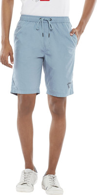 Urban Ranger by Pantaloons Solid Men Grey Regular Shorts