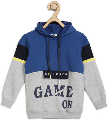 Alan Jones Full Sleeve Color Block Boys Sweatshirt