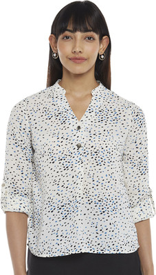 Annabelle by Pantaloons Formal Printed Women White Top