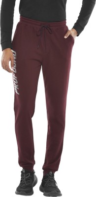 Ajile By Pantaloons Printed Men Maroon Track Pants