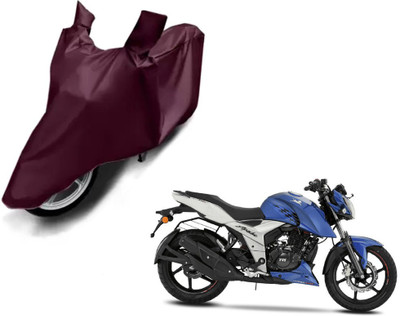 Selifaur Waterproof Two Wheeler Cover for TVS(Apache RTR 160, Brown)