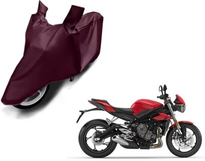 Selifaur Waterproof Two Wheeler Cover for Triumph(Speed Triple, Brown)