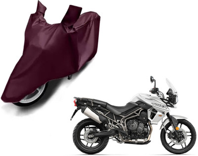 Selifaur Waterproof Two Wheeler Cover for Triumph(Tiger 800 XR, Brown)