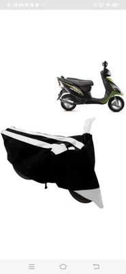 prapt accessories Two Wheeler Cover for TVS(Scooty Streak, White)