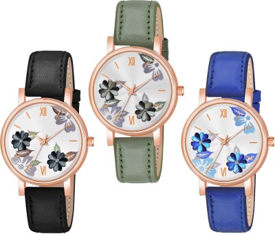 The Shopoholic Watch For Womens and Girls Pack Of 3 Watches Analog Watch  - For Women