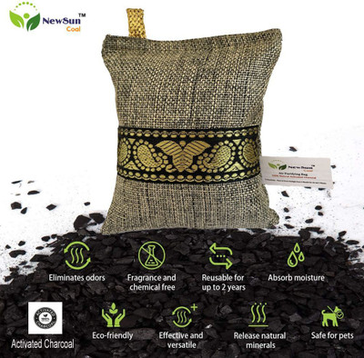 Newsun Air Purifying Bag Naturally,Removes Odors,Allergens&Harmful Fragrance Free Diffuser Set Activated Charcoal Air Purifying Bag Decorative Natural Odor Absorber for car(500 g)