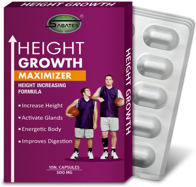Sabates Hight Growth | Herbal Supplement Developes Length of Bones Maximize Inches(Pack of 4, 40 Tablets)