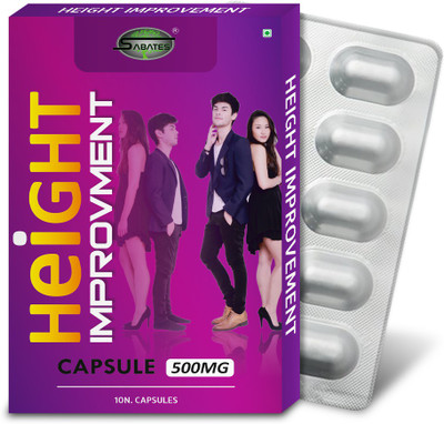 Sabates Height Improvement Ayurvedic Medicine Improves Length of Bones Gains Inches(Pack of 2, 20 Capsules)