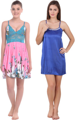 YUALIN CREATION Floral Print Babydoll
