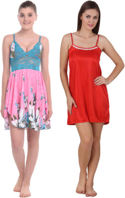 YUALIN CREATION Floral Print Babydoll