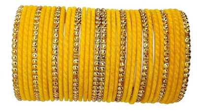MADHAV ENTERPRISES Glass Bangle Set(Pack of 34)