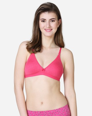 V Star Charlotte Women T-Shirt Non Padded Bra(Pink)