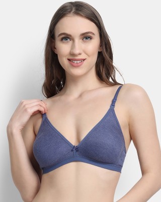 V Star Charlotte Women T-Shirt Non Padded Bra(Blue)