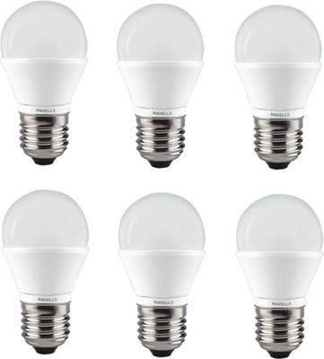 HAVELLS 2.8 W Basic Standard E27 LED Bulb(Yellow, Pack of 6)