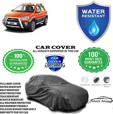 Tamanchi Autocare Car Cover For Toyota Etios Cross 1.4L GD(Grey)
