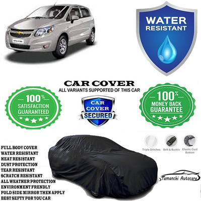 Tamanchi Autocare Car Cover For Chevrolet Sail Hatchback 1.3 TCDi(Black)