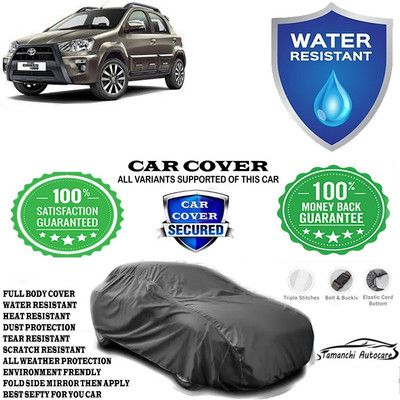 Tamanchi Autocare Car Cover For Toyota Etios Cross 1.4L VD Diesel(Grey)