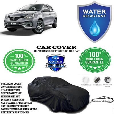 Tamanchi Autocare Car Cover For Toyota Etios Liva 1.2 VX Dual Tone Petrol(Black)