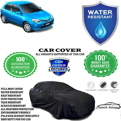 Tamanchi Autocare Car Cover For Toyota Etios Liva JD(Black)