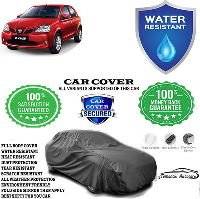 Tamanchi Autocare Car Cover For Toyota Etios Liva 1.4 VD Dual Tone Diesel(Grey)