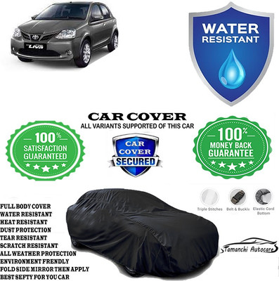 Tamanchi Autocare Car Cover For Toyota Etios Liva VD Limited Edition(Black)