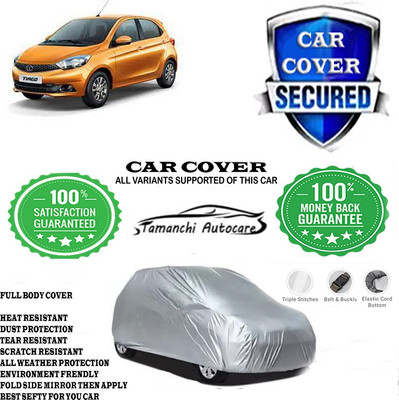 Tamanchi Autocare Car Cover For Tata Tiago Revotron XM(Silver)
