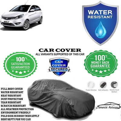 Tamanchi Autocare Car Cover For Tata Bolt Revotron XMS Petrol(Grey)