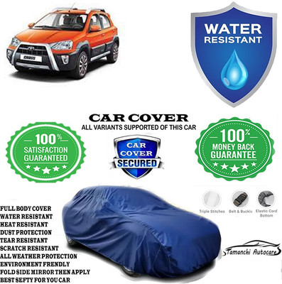 Tamanchi Autocare Car Cover For Toyota Etios Cross 1.4L GD(Blue)